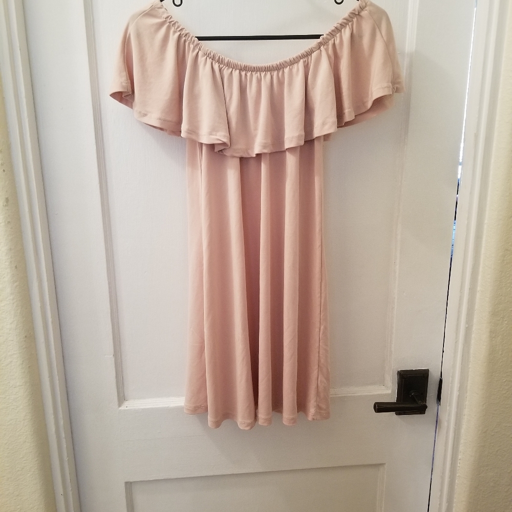 Nude Color Shoulder Top